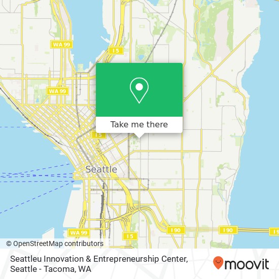 Mapa de Seattleu Innovation & Entrepreneurship Center