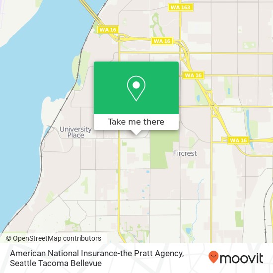 American National Insurance-the Pratt Agency, 7017 27th St W map