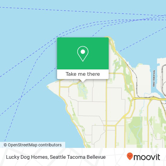 Lucky Dog Homes, SW Stevens St map