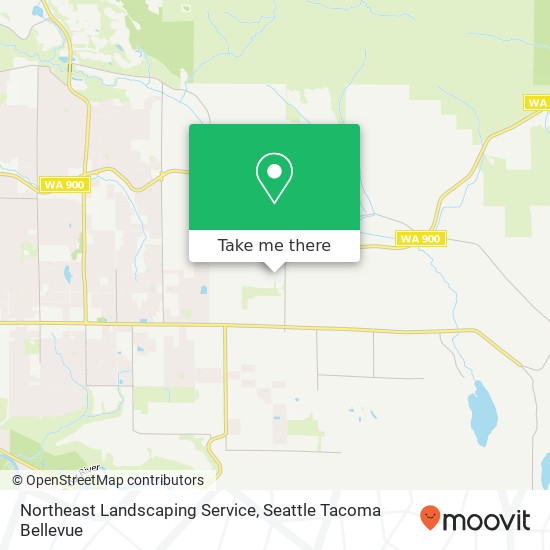 Mapa de Northeast Landscaping Service, 164th Ave SE