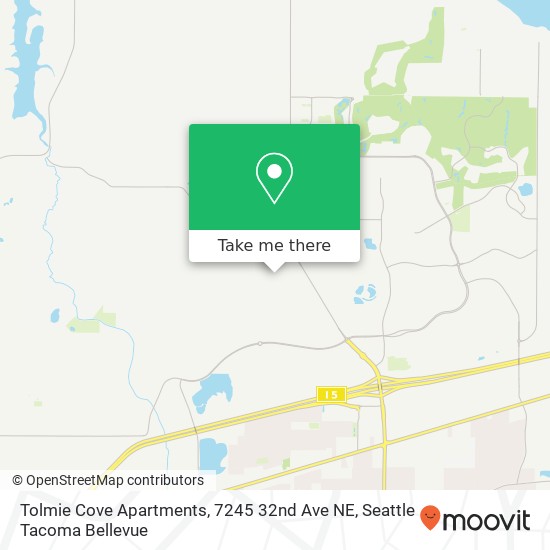 Tolmie Cove Apartments, 7245 32nd Ave NE map