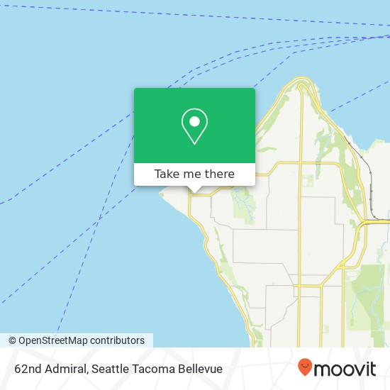 Mapa de 62nd Admiral, Seattle, WA 98116