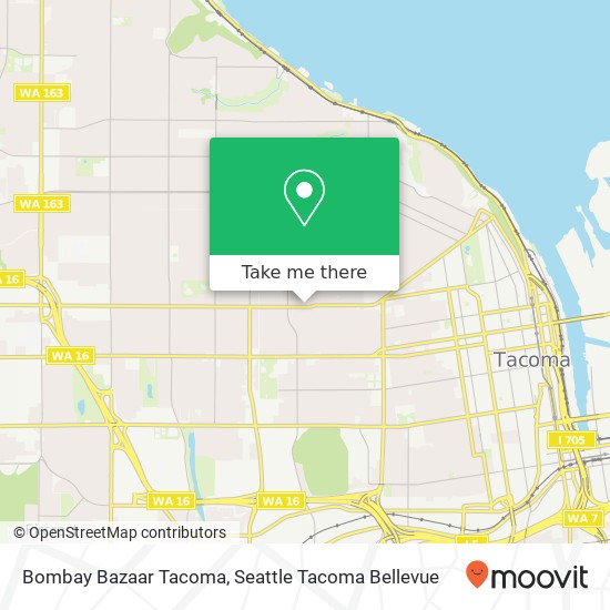 Bombay Bazaar Tacoma, 3001 6th Ave map