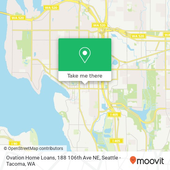 Mapa de Ovation Home Loans, 188 106th Ave NE