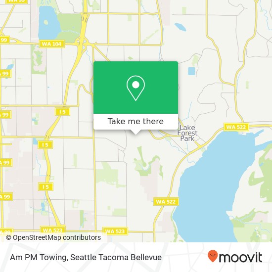 Am PM Towing, 28th Ave NE map