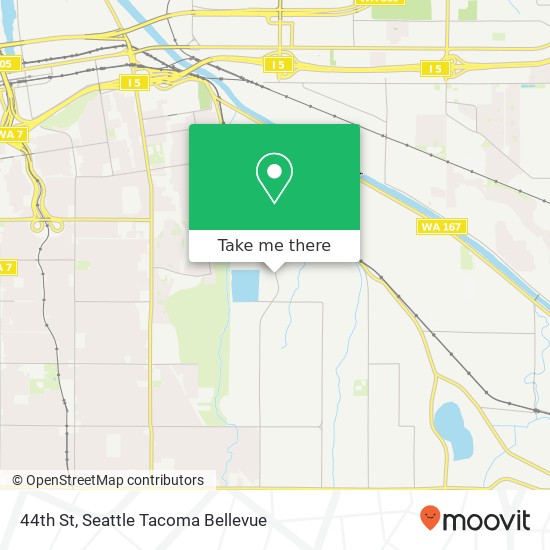 Mapa de 44th St, Tacoma, WA 98443