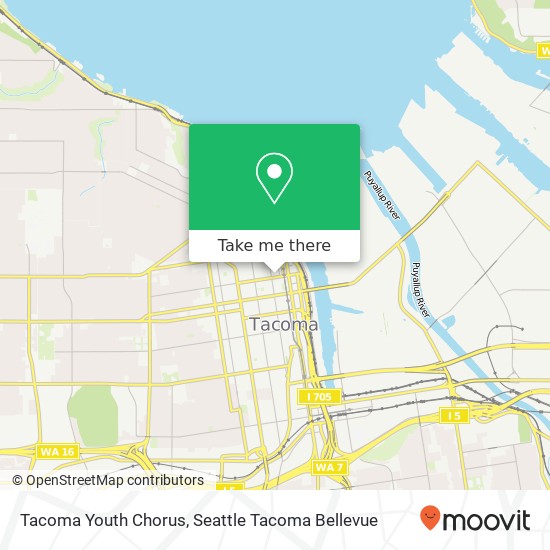 Mapa de Tacoma Youth Chorus