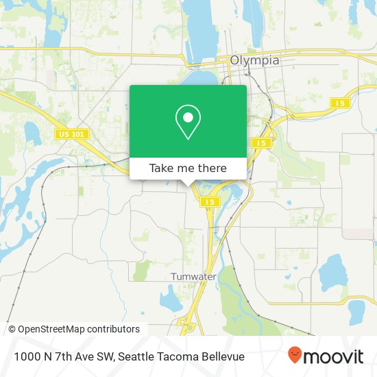 1000 N 7th Ave SW, Tumwater, WA 98512 map