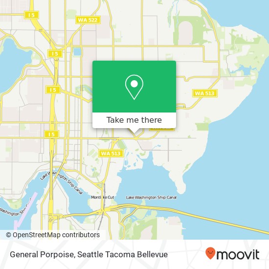 Mapa de General Porpoise, 4520 Union Bay Pl NE