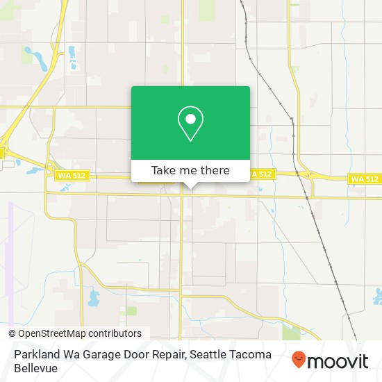 Mapa de Parkland Wa Garage Door Repair, 112th St S