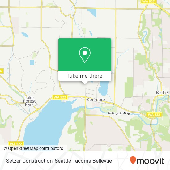 Setzer Construction, NE 185th St map