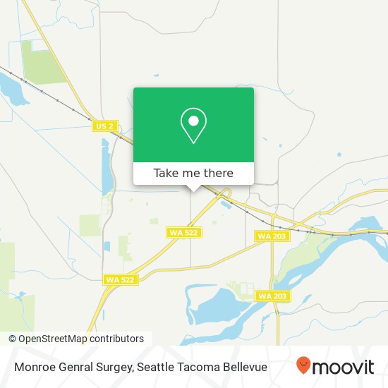 Mapa de Monroe Genral Surgey, 14841 179th Ave SE