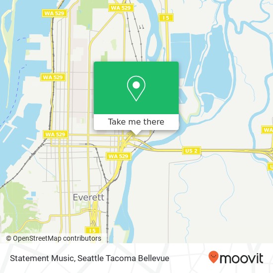 Mapa de Statement Music, 3408 Everett Ave