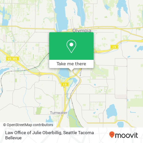 Mapa de Law Office of Julie Oberbillig, 2430 Columbia St SW
