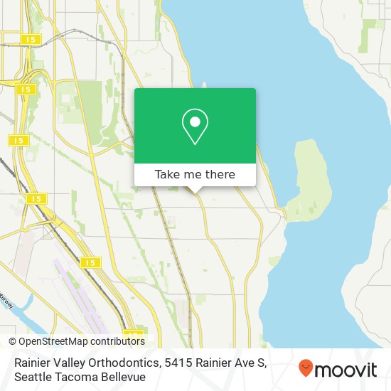 Mapa de Rainier Valley Orthodontics, 5415 Rainier Ave S