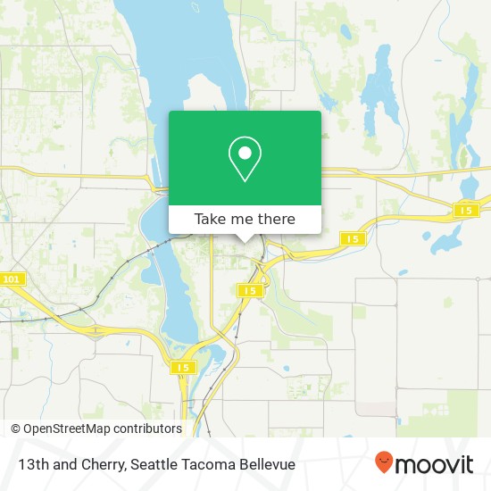 Mapa de 13th and Cherry, Olympia, WA 98501