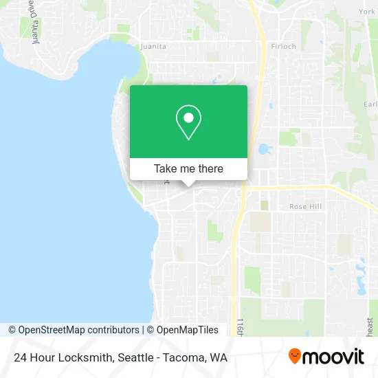 Mapa de 24 Hour Locksmith