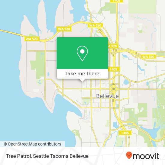 Mapa de Tree Patrol, 100th Ave NE