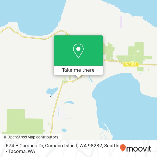 Mapa de 674 E Camano Dr, Camano Island, WA 98282