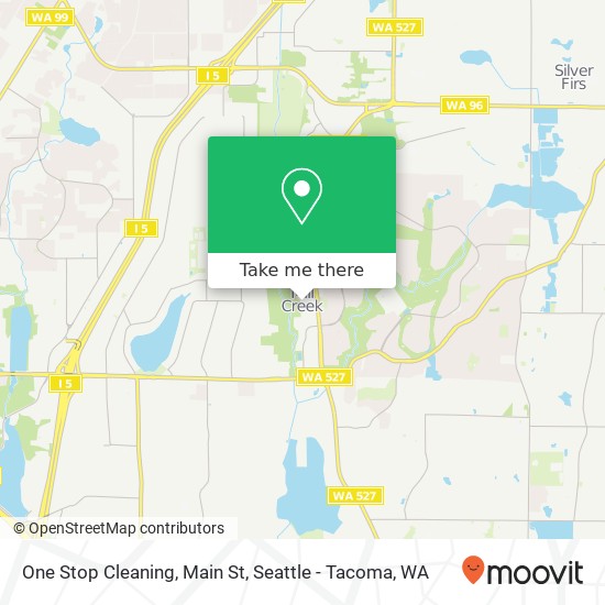 One Stop Cleaning, Main St map