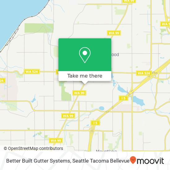 Mapa de Better Built Gutter Systems, Highway 99