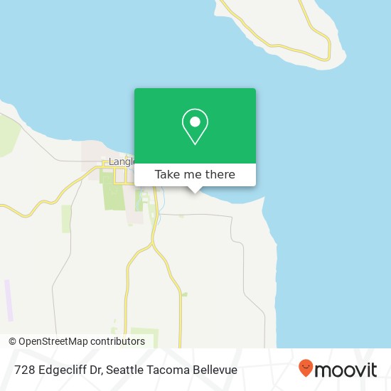 Mapa de 728 Edgecliff Dr, Langley, WA 98260