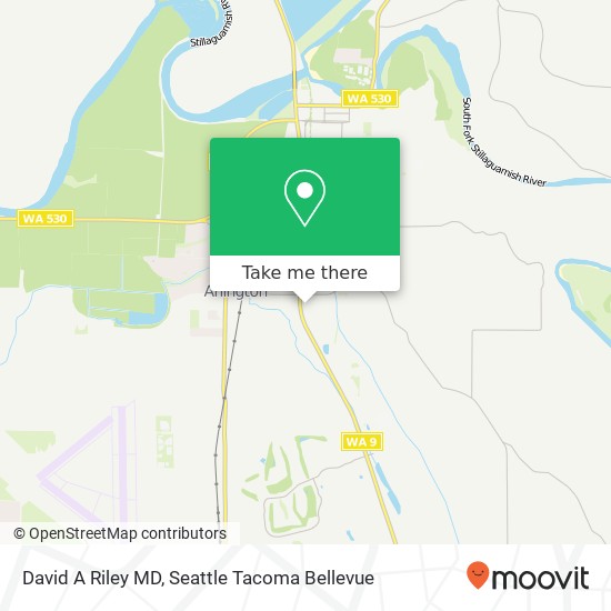 Mapa de David A Riley MD, 20302 77th Ave NE