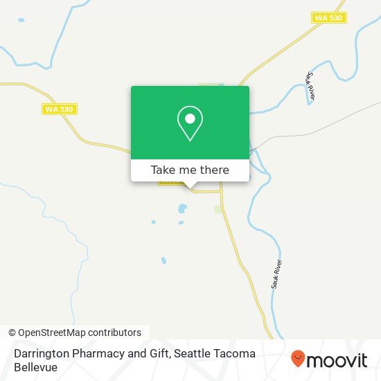 Darrington Pharmacy and Gift map