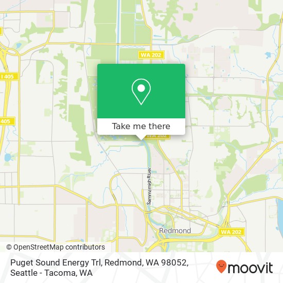 Puget Sound Energy Trl, Redmond, WA 98052 map