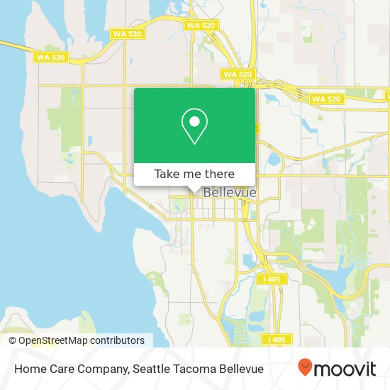 Home Care Company, 10400 NE 4th St map