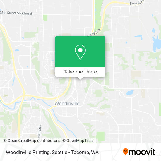 Woodinville Printing map