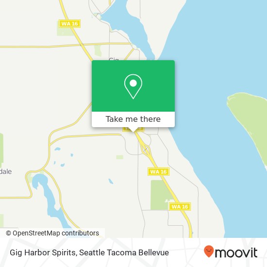 Gig Harbor Spirits map