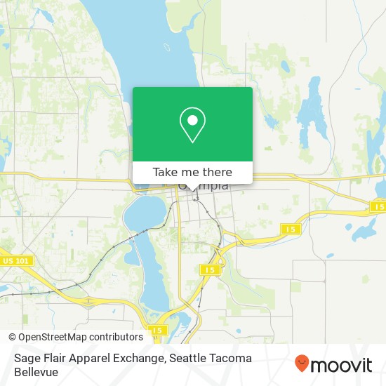 Mapa de Sage Flair Apparel Exchange, 514 Adams St SE