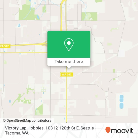 Mapa de Victory Lap Hobbies, 10312 120th St E