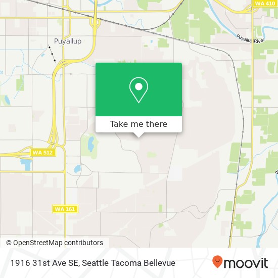 Mapa de 1916 31st Ave SE, Puyallup, WA 98374