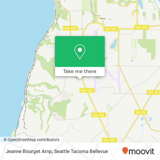 Mapa de Jeanne Bourget Arnp, 4430 106th St SW