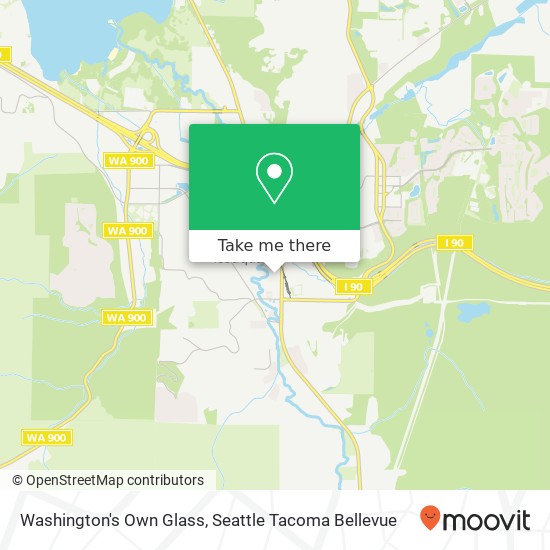 Mapa de Washington's Own Glass