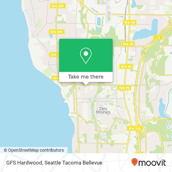 GFS Hardwood, 11th Ave S map