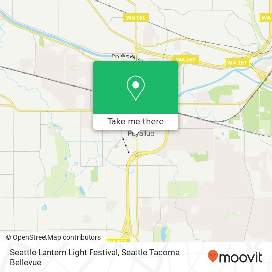 Seattle Lantern Light Festival map