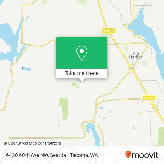 6420 60th Ave NW, Gig Harbor, WA 98335 map