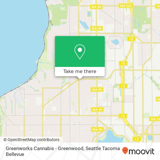 Mapa de Greenworks Cannabis - Greenwood, 315 N 105th St