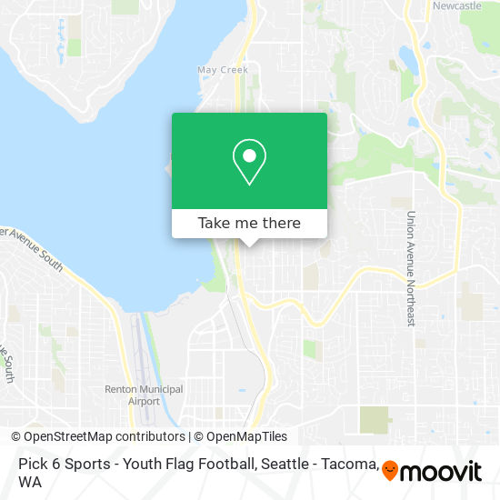 Mapa de Pick 6 Sports - Youth Flag Football