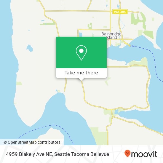 Mapa de 4959 Blakely Ave NE, Bainbridge Island, WA 98110