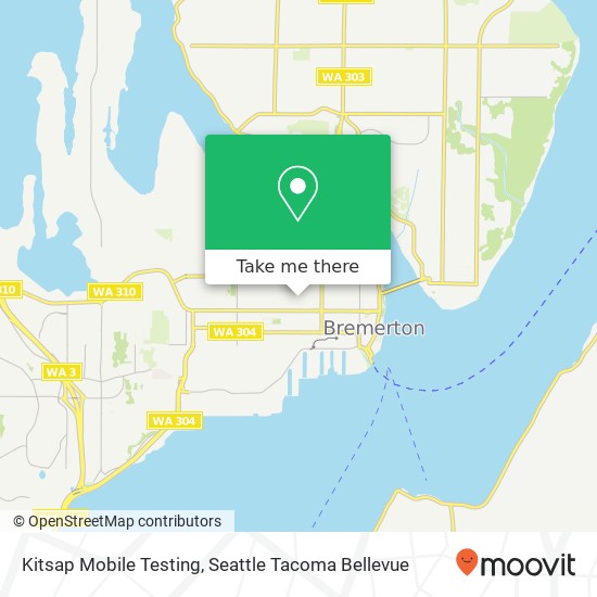 Mapa de Kitsap Mobile Testing, 8th St