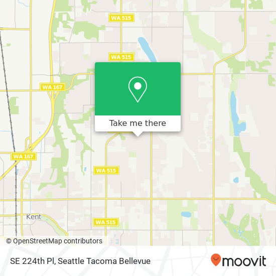 SE 224th Pl, Kent, WA 98031 map