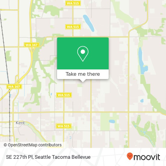 Mapa de SE 227th Pl, Kent, WA 98031