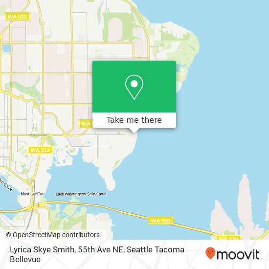 Lyrica Skye Smith, 55th Ave NE map