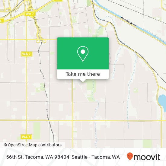Mapa de 56th St, Tacoma, WA 98404