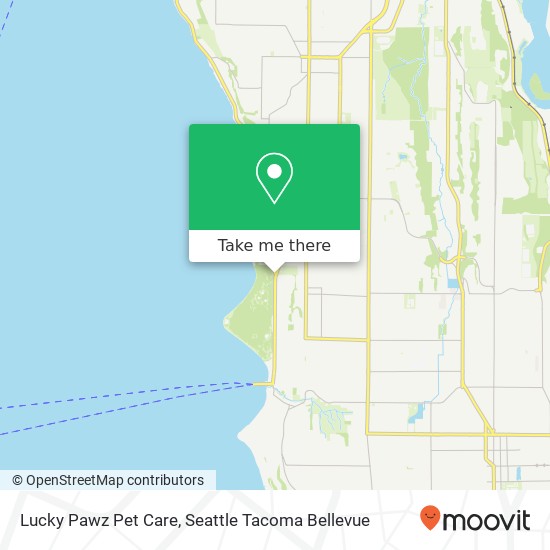 Mapa de Lucky Pawz Pet Care, 47th Ave SW