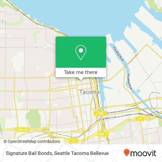 Mapa de Signature Bail Bonds, 910 Tacoma Ave S